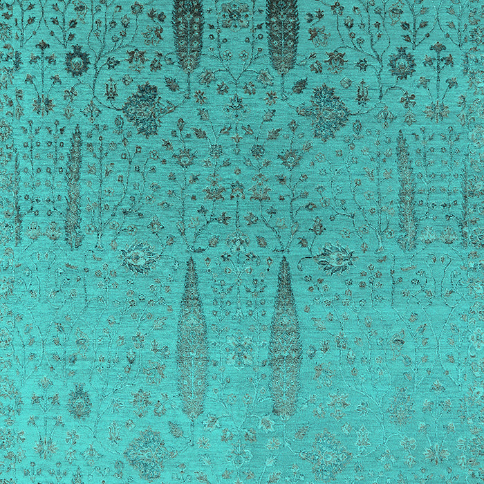 Oriental Turquoise Industrial Rug, urb2756turq