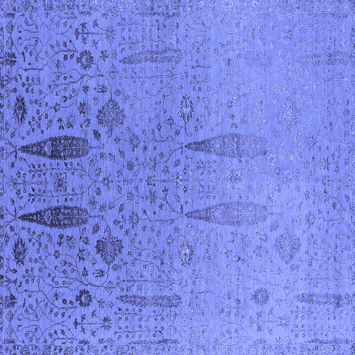 Square Oriental Blue Industrial Rug, urb2756blu