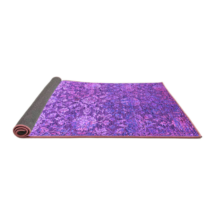 Sideview of Oriental Purple Industrial Rug, urb2757pur