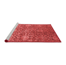Industrial Red Washable Rugs