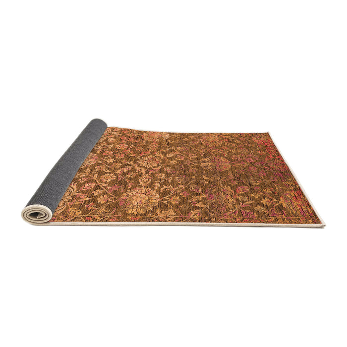 Sideview of Oriental Orange Industrial Rug, urb2757org