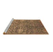 Sideview of Machine Washable Oriental Brown Industrial Rug, wshurb2757brn