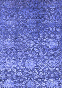 Oriental Blue Industrial Rug, urb2757blu