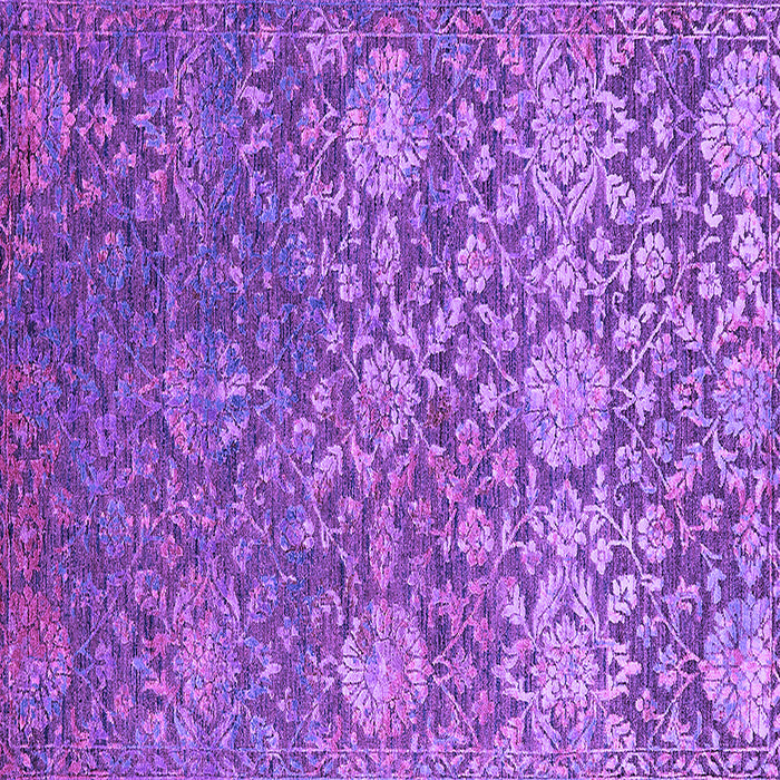 Square Oriental Purple Industrial Rug, urb2757pur