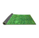 Sideview of Oriental Green Industrial Rug, urb2757grn