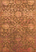 Machine Washable Oriental Orange Industrial Area Rugs, wshurb2757org