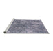 Sideview of Machine Washable Industrial Modern Wisteria Purple Rug, wshurb2758