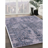 Mid-Century Modern Purple Oriental Rug, urb2758