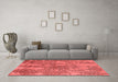 Industrial Red Washable Rugs