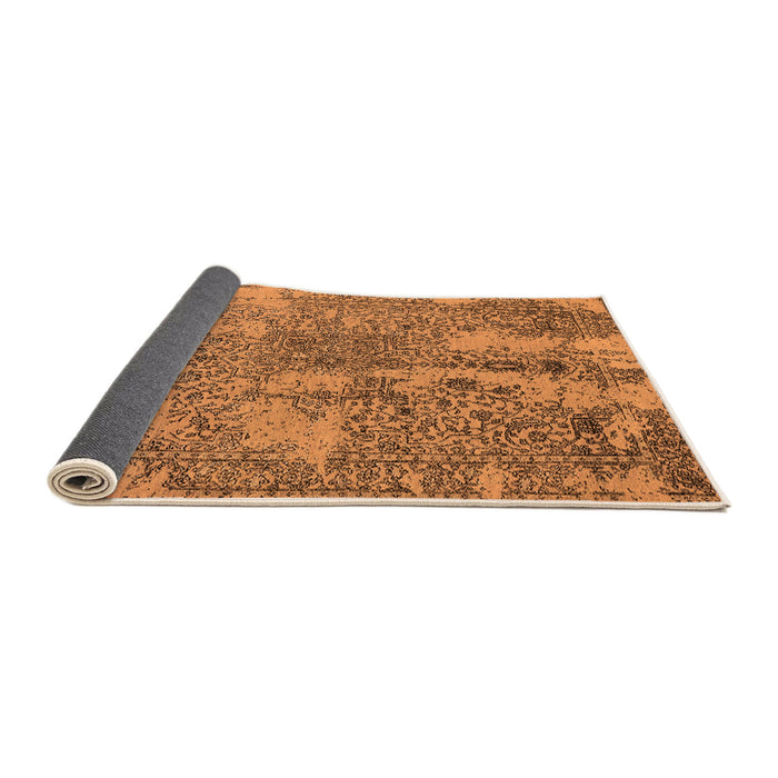 Sideview of Oriental Orange Industrial Rug, urb2758org