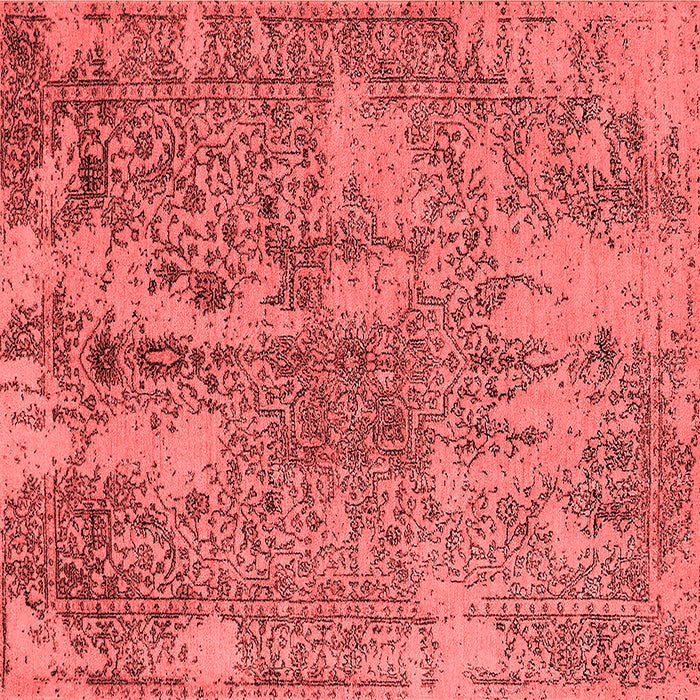 Machine Washable Oriental Red Industrial Rug, wshurb2758red