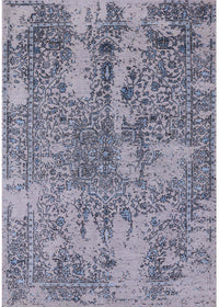 Machine Washable Industrial Modern Wisteria Purple Rug, wshurb2758