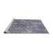 Sideview of Machine Washable Industrial Modern Wisteria Purple Rug, wshurb2759