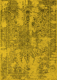 Oriental Yellow Industrial Rug, urb2759yw