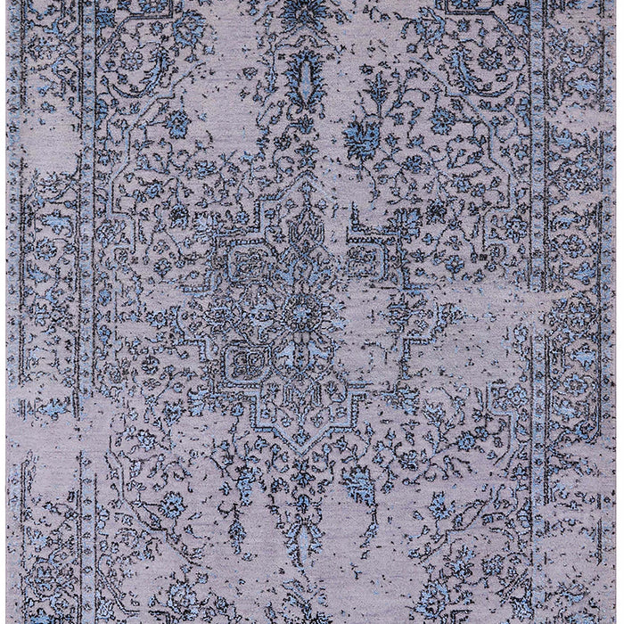 Mid-Century Modern Purple Oriental Rug, urb2759