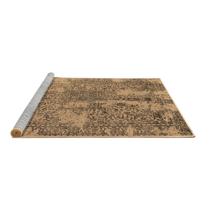 Sideview of Machine Washable Oriental Brown Industrial Rug, wshurb2759brn