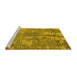 Sideview of Machine Washable Oriental Yellow Industrial Rug, wshurb2759yw