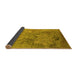 Sideview of Oriental Yellow Industrial Rug, urb2760yw