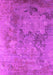 Machine Washable Oriental Pink Industrial Rug, wshurb2760pnk