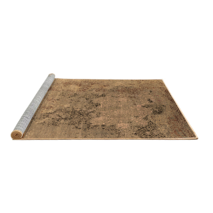 Sideview of Machine Washable Oriental Brown Industrial Rug, wshurb2760brn