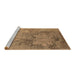 Sideview of Machine Washable Oriental Brown Industrial Rug, wshurb2760brn