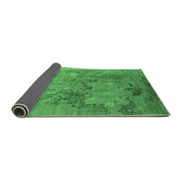 Sideview of Oriental Emerald Green Industrial Rug, urb2760emgrn