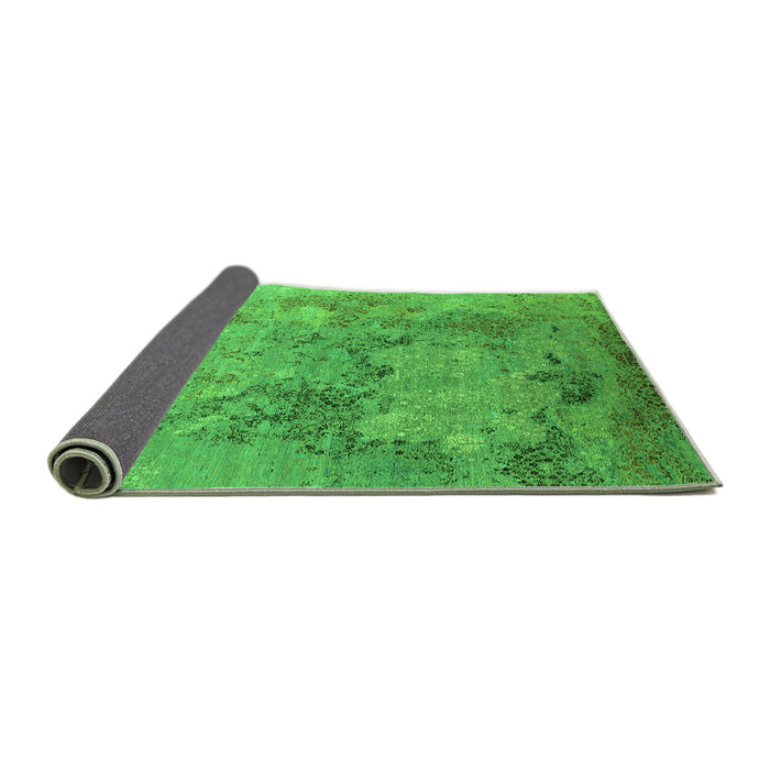 Sideview of Oriental Green Industrial Rug, urb2760grn