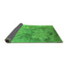 Sideview of Oriental Green Industrial Rug, urb2760grn