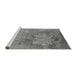 Sideview of Machine Washable Oriental Gray Industrial Rug, wshurb2760gry