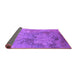 Sideview of Oriental Purple Industrial Rug, urb2760pur