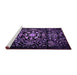 Sideview of Machine Washable Oriental Purple Industrial Area Rugs, wshurb2761pur