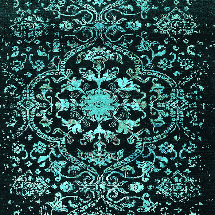 Oriental Turquoise Industrial Rug, urb2761turq