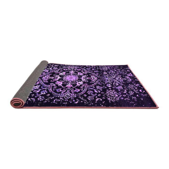 Sideview of Oriental Purple Industrial Rug, urb2761pur
