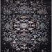 Square Mid-Century Modern Black Oriental Rug, urb2761