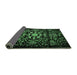 Sideview of Oriental Emerald Green Industrial Rug, urb2761emgrn