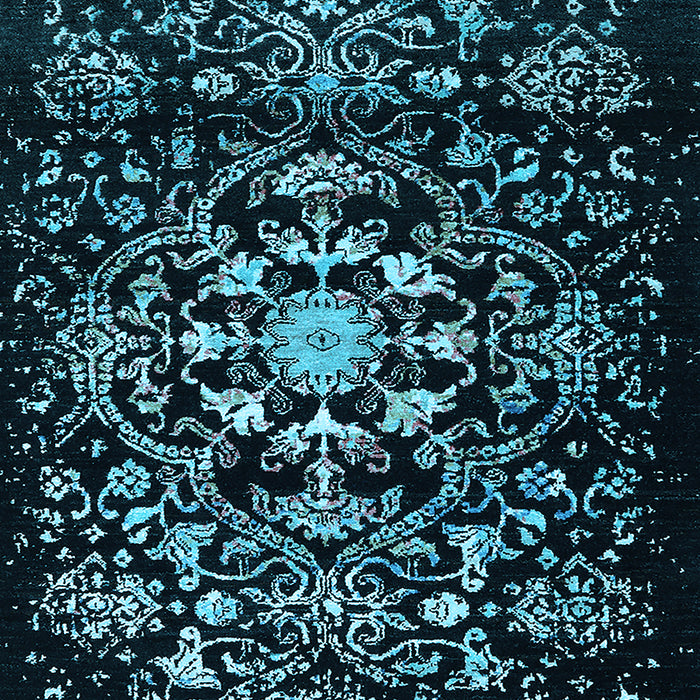 Oriental Light Blue Industrial Rug, urb2761lblu