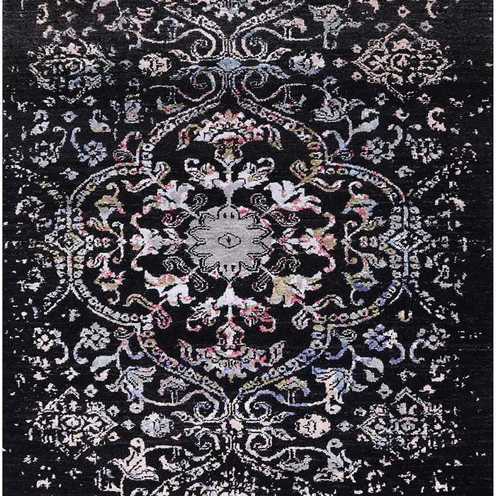 Mid-Century Modern Black Oriental Rug, urb2761