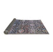 Sideview of Mid-Century Modern Black Oriental Rug, urb2762