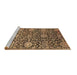 Sideview of Machine Washable Oriental Brown Industrial Rug, wshurb2762brn