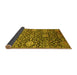 Sideview of Oriental Yellow Industrial Rug, urb2762yw