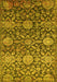 Oriental Yellow Industrial Rug, urb2762yw