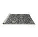 Sideview of Machine Washable Oriental Gray Industrial Rug, wshurb2762gry