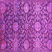 Square Machine Washable Oriental Pink Industrial Rug, wshurb2762pnk
