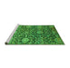 Sideview of Machine Washable Oriental Green Industrial Area Rugs, wshurb2762grn