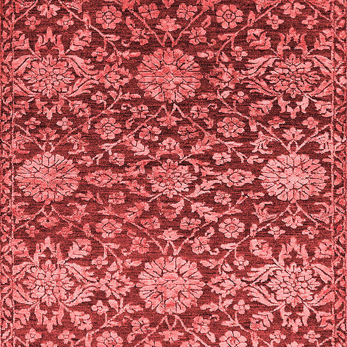 Machine Washable Oriental Red Industrial Rug, wshurb2762red