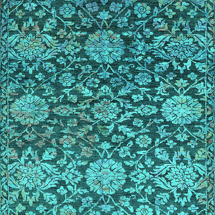 Oriental Turquoise Industrial Rug, urb2762turq