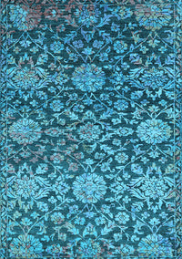 Oriental Light Blue Industrial Rug, urb2762lblu