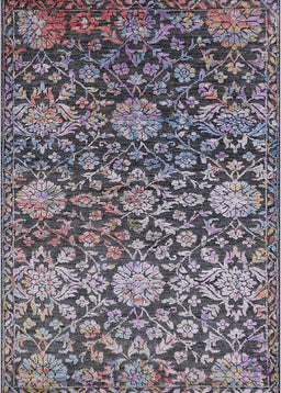 Mid-Century Modern Black Oriental Rug, urb2762
