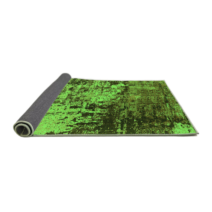 Sideview of Oriental Green Industrial Rug, urb2763grn