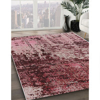 Mid-Century Modern Saffron Red Oriental Rug, urb2763